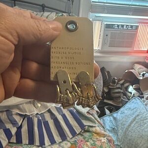 Anthropologie Gold Earrings